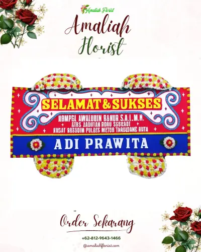 Karangan Bunga Ucapan Selamat di Ahusen